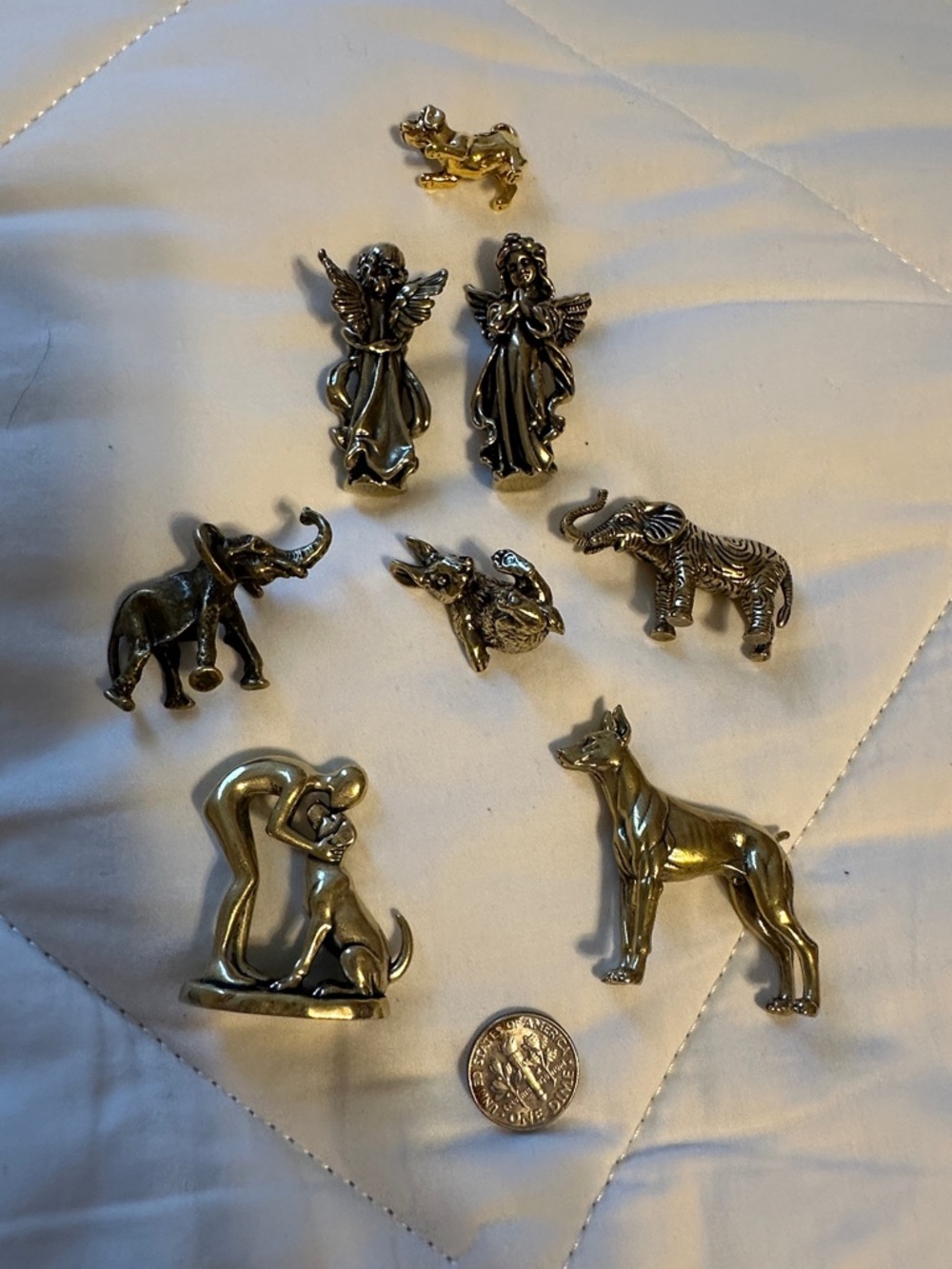 Gold Tone Brass Animal Figurine Collection - Decorative Home Accents - Picture 2 of 8